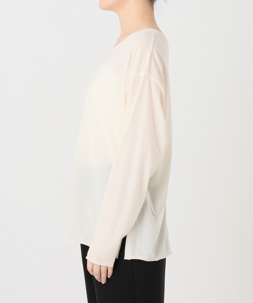 EMILY WEEK(エミリーウィーク)の「《追加3/新色》2WAYスナッププルオーバー(Tシャツ/カットソー・レディース・アイボリー/カーキ/ブルー系その他・FREE)」の13枚目の写真