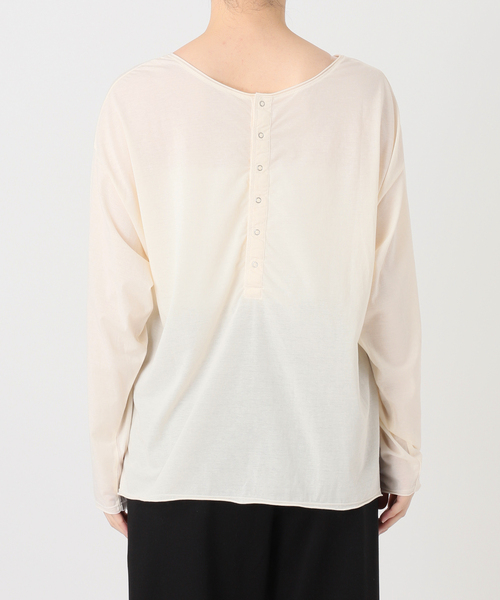 EMILY WEEK(エミリーウィーク)の「《追加3/新色》2WAYスナッププルオーバー(Tシャツ/カットソー・レディース・アイボリー/カーキ/ブルー系その他・FREE)」の14枚目の写真