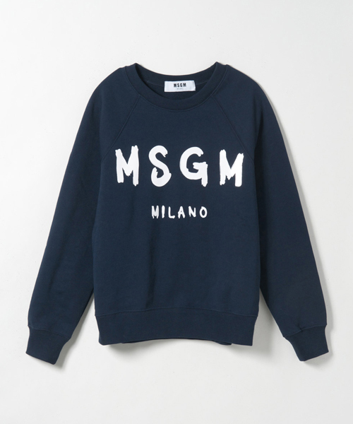 MSGM(エムエスジーエム)の「MSGMロゴスウェットトップス/208-MGM-MDM89(スウェット・レディース・ブルー/グレー・X-SMALL)」の1枚目の写真