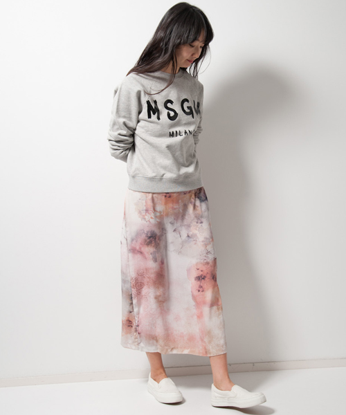 MSGM(エムエスジーエム)の「MSGMロゴスウェットトップス/208-MGM-MDM89(スウェット・レディース・ブルー/グレー・X-SMALL)」の3枚目の写真