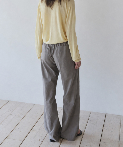 YEARNING（イヤニング）の「EASY STRING COTTON PANTS, SAND BROWN（その他パンツ・レディース・その他・FREE）」の3枚目の写真