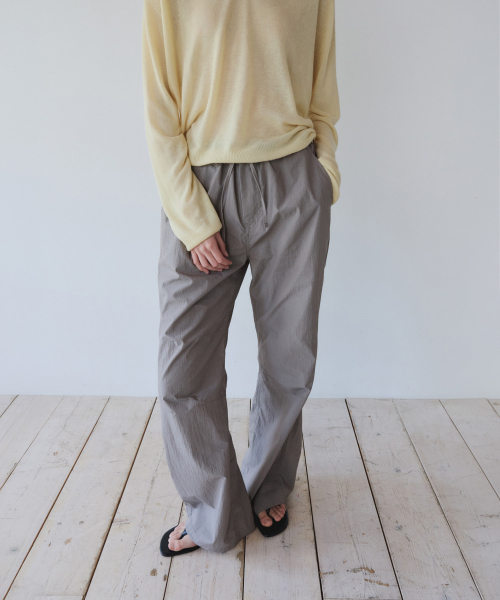 YEARNING（イヤニング）の「EASY STRING COTTON PANTS, SAND BROWN（その他パンツ・レディース・その他・FREE）」の4枚目の写真