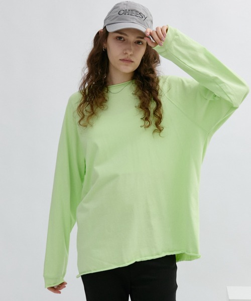 Auntie Rosa Holiday(アンティローザホリデー)の「オーバーサイズベーシックロンT(Tシャツ/カットソー・レディース・グレー/オフホワイト/ブラック/グリーン/ブラウン・FREE)」の22枚目の写真