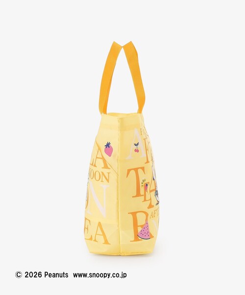 Afternoon Tea(アフタヌーンティー)の「スリットポケット付きロゴバッグM/PEANUTS(ハンドバッグ・レディース・イエロー・ONE SIZE)」の3枚目の写真