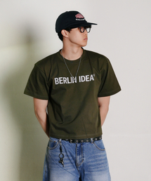 ベルリンアイデアガーメンツクロップクルーネック_KHAKI