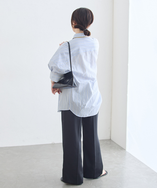 journal standard L'essage(ジャーナルスタンダードレサージュ)の「FABRICA ワイドショートスリーブシャツ(シャツ/ブラウス・レディース・サックスブルー/ピンク・FREE)」の20枚目の写真