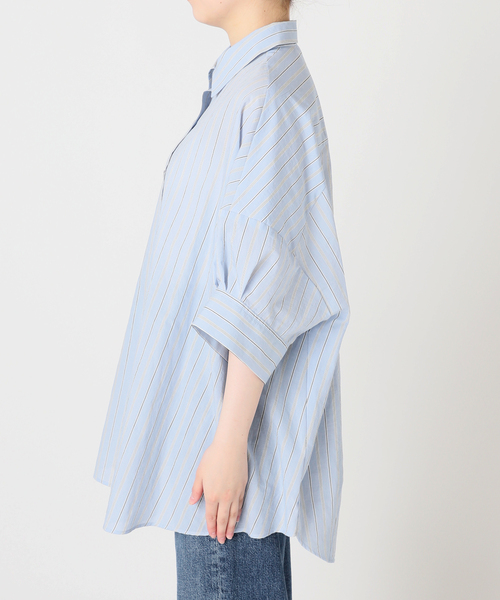journal standard L'essage(ジャーナルスタンダードレサージュ)の「FABRICA ワイドショートスリーブシャツ(シャツ/ブラウス・レディース・サックスブルー/ピンク・FREE)」の18枚目の写真