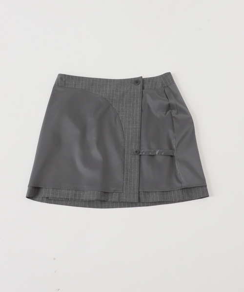 Spick & Span(スピックアンドスパン)の「トロラップミニスカート(スカート・レディース・その他1/ボルドー・38/36)」の20枚目の写真