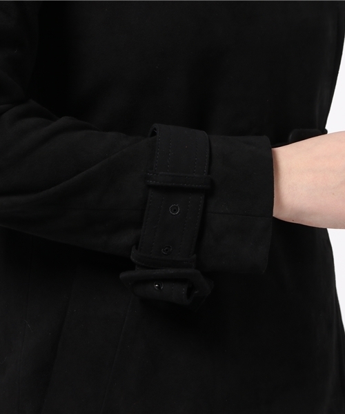 OUTLET(アウトレット)の「【'PalinkA】スウェードトレンチCoat(トレンチコート・レディース・ネイビー/オレンジ/ブラック・36)」の9枚目の写真