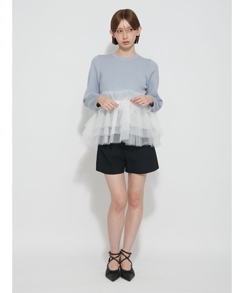 FURFUR(ファーファー)の「タックショートパンツ(その他パンツ・レディース・ネイビー/チェック・F)」の10枚目の写真