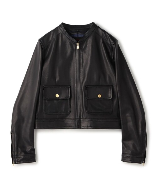 TOMORROWLAND collection(トゥモローランドコレクション)の「セミベジタブルレザー ファーブルゾン(ブルゾン・レディース・ブラック/ブラウン・36)」の10枚目の写真