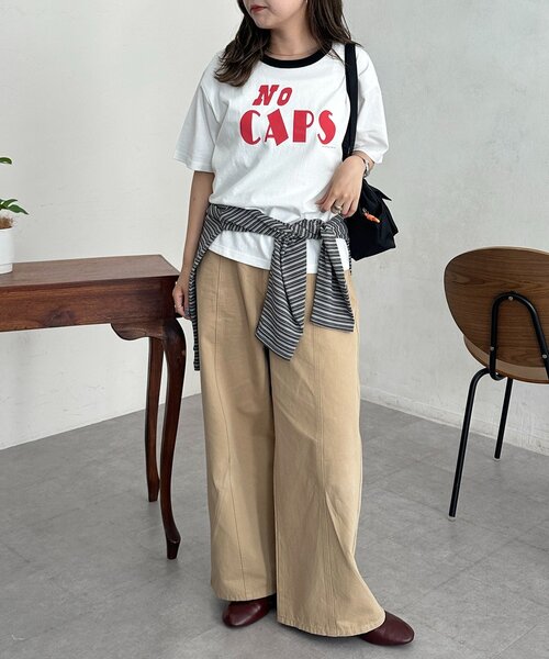 CPCM（シーピーシーエム）の「クラックロゴリンガーT（Tシャツ/カットソー・メンズ・ピンク/ブラック/マスタード/ホワイト・FREE）」の15枚目の写真