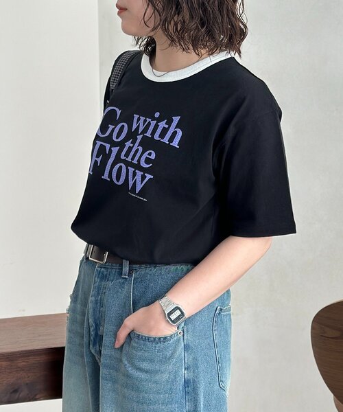 CPCM（シーピーシーエム）の「クラックロゴリンガーT（Tシャツ/カットソー・メンズ・ピンク/ブラック/マスタード/ホワイト・FREE）」の17枚目の写真