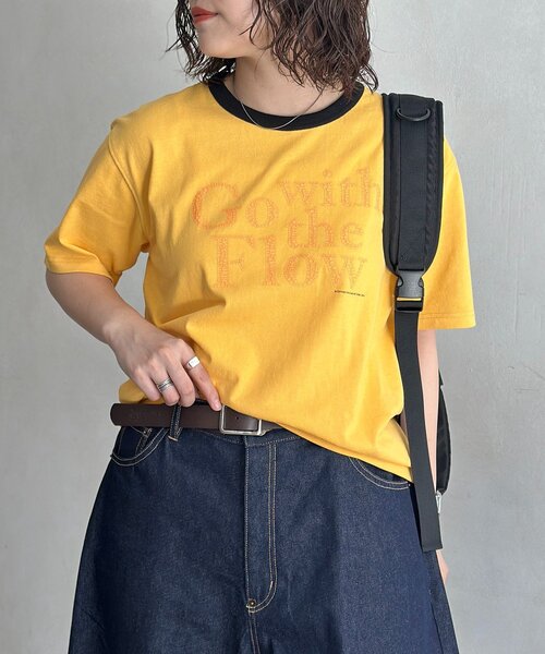 CPCM（シーピーシーエム）の「クラックロゴリンガーT（Tシャツ/カットソー・メンズ・ピンク/ブラック/マスタード/ホワイト・FREE）」の22枚目の写真