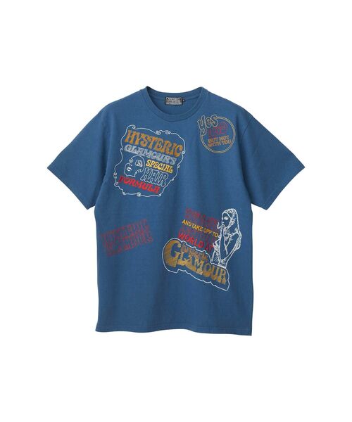 HYSTERIC GLAMOUR(ヒステリックグラマー)の「HYSTERIC SCRATCH刺繍 Tシャツ(Tシャツ/カットソー・メンズ・ホワイト/ブラック/ブルー・X-LARGE/LARGE/MEDIUM/SMALL)」の3枚目の写真