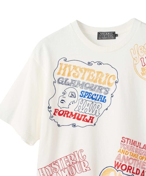 HYSTERIC GLAMOUR(ヒステリックグラマー)の「HYSTERIC SCRATCH刺繍 Tシャツ(Tシャツ/カットソー・メンズ・ホワイト/ブラック/ブルー・X-LARGE/LARGE/MEDIUM/SMALL)」の16枚目の写真