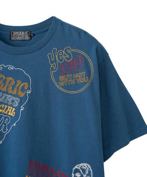 HYSTERIC GLAMOUR(ヒステリックグラマー)の「HYSTERIC SCRATCH刺繍 Tシャツ(Tシャツ/カットソー・メンズ・ホワイト/ブラック/ブルー・X-LARGE/LARGE/MEDIUM/SMALL)」の12枚目の写真