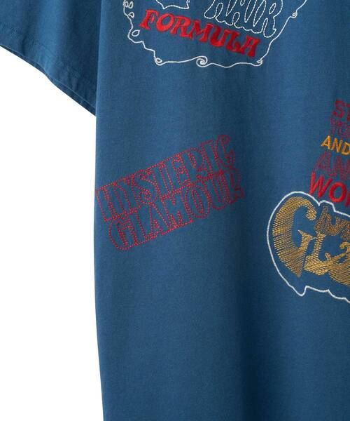 HYSTERIC GLAMOUR(ヒステリックグラマー)の「HYSTERIC SCRATCH刺繍 Tシャツ(Tシャツ/カットソー・メンズ・ホワイト/ブラック/ブルー・X-LARGE/LARGE/MEDIUM/SMALL)」の14枚目の写真
