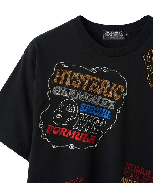 HYSTERIC GLAMOUR(ヒステリックグラマー)の「HYSTERIC SCRATCH刺繍 Tシャツ(Tシャツ/カットソー・メンズ・ホワイト/ブラック/ブルー・X-LARGE/LARGE/MEDIUM/SMALL)」の5枚目の写真