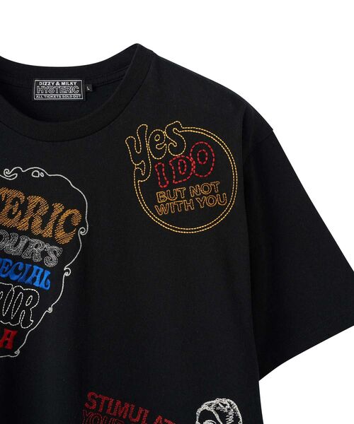 HYSTERIC GLAMOUR(ヒステリックグラマー)の「HYSTERIC SCRATCH刺繍 Tシャツ(Tシャツ/カットソー・メンズ・ホワイト/ブラック/ブルー・X-LARGE/LARGE/MEDIUM/SMALL)」の6枚目の写真