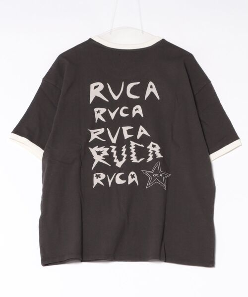 RVCA(ルーカ)の「RVCA ウィメンズ DANI MILLER OVERSIZED RINGER TEE Tシャツ 【2026年秋冬モデル】(Tシャツ/カットソー・レディース・ブラック系その他・SMALL)」の2枚目の写真