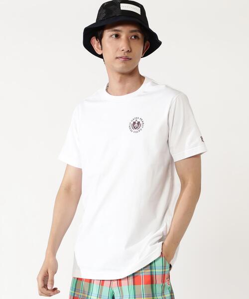 PEARLY GATES(パーリーゲイツ)の「【PEARLY GATES】40/2天竺グレース加工半袖Tシャツ(Tシャツ/カットソー・メンズ・ホワイト/ネイビー/イエロー・MEDIUM/LARGE/X-LARGE)」の1枚目の写真