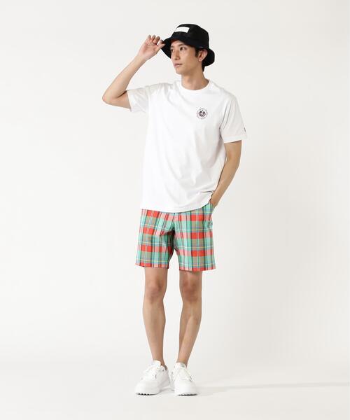 PEARLY GATES(パーリーゲイツ)の「【PEARLY GATES】40/2天竺グレース加工半袖Tシャツ(Tシャツ/カットソー・メンズ・ホワイト/ネイビー/イエロー・MEDIUM/LARGE/X-LARGE)」の13枚目の写真