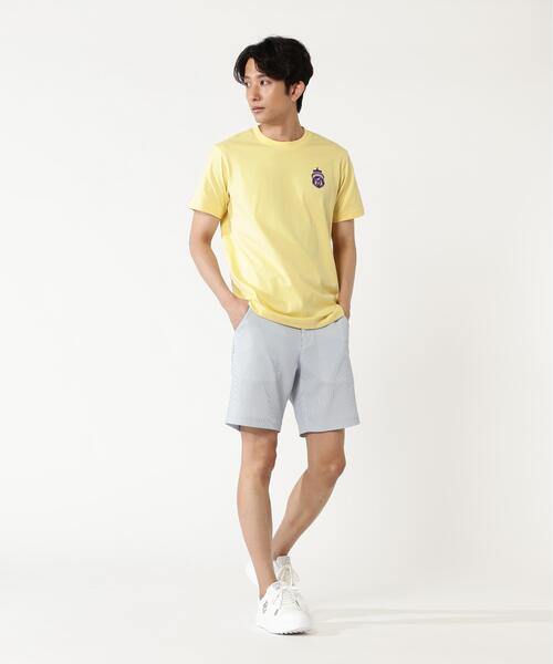 PEARLY GATES(パーリーゲイツ)の「【PEARLY GATES】40/2天竺グレース加工半袖Tシャツ(Tシャツ/カットソー・メンズ・ホワイト/ネイビー/イエロー・MEDIUM/LARGE/X-LARGE)」の17枚目の写真