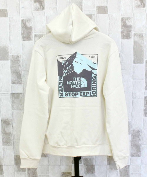 THE NORTH FACE(ザノースフェイス)の「TNF マウンテンスケープ バックプリント スウェットフーディ M EVOLUTION MOUNTAIN SCAPE HOODIE- GRAPHIC(パーカー・メンズ・ホワイト系/ブラック・XL/L/M)」の4枚目の写真