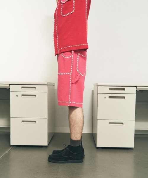PHINGERIN(フィンガリン)の「PHINGERIN / フィンガリン SUMMER PG1 DOUBLE KNEE SHORTS サマーピージーワン ダブルニーショートパンツ ニットパンツ(その他パンツ・メンズ・レッド/ネイビー・MEDIUM/LARGE)」の14枚目の写真