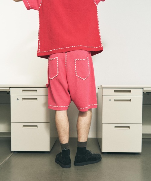 PHINGERIN(フィンガリン)の「PHINGERIN / フィンガリン SUMMER PG1 DOUBLE KNEE SHORTS サマーピージーワン ダブルニーショートパンツ ニットパンツ(その他パンツ・メンズ・レッド/ネイビー・MEDIUM/LARGE)」の15枚目の写真