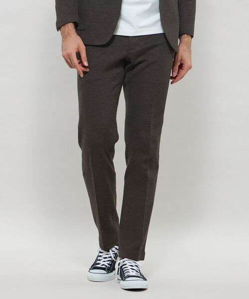 MACKINTOSH LONDON(マッキントッシュ ロンドン)の「【WEB・一部店舗限定】【FLEX JERSEY】ホップサックジャージーセットアップパンツ(その他パンツ・メンズ・ダークネイビー/ダークブラウン・86/82/90)」の2枚目の写真