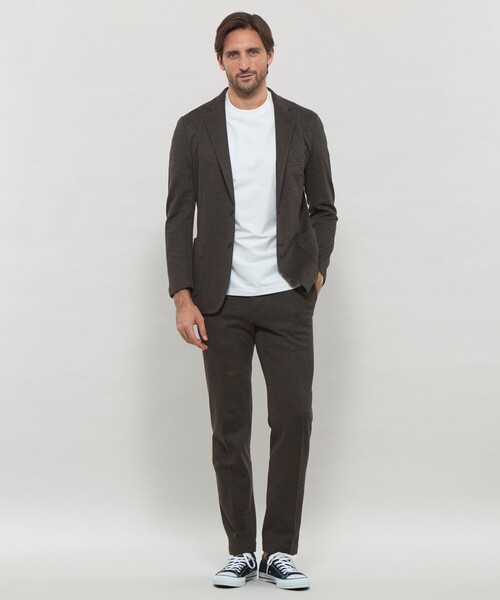 MACKINTOSH LONDON(マッキントッシュ ロンドン)の「【WEB・一部店舗限定】【FLEX JERSEY】ホップサックジャージーセットアップパンツ(その他パンツ・メンズ・ダークネイビー/ダークブラウン・86/82/90)」の11枚目の写真