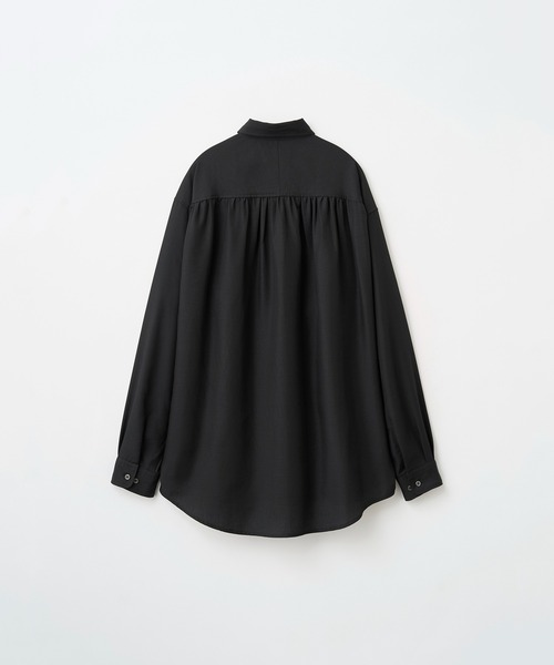 Juha(ユハ)の「HUSH DRAPED GATHER SHIRT(シャツ/ブラウス・メンズ・ブラック/サックスブルー/ホワイト・4/3)」の9枚目の写真