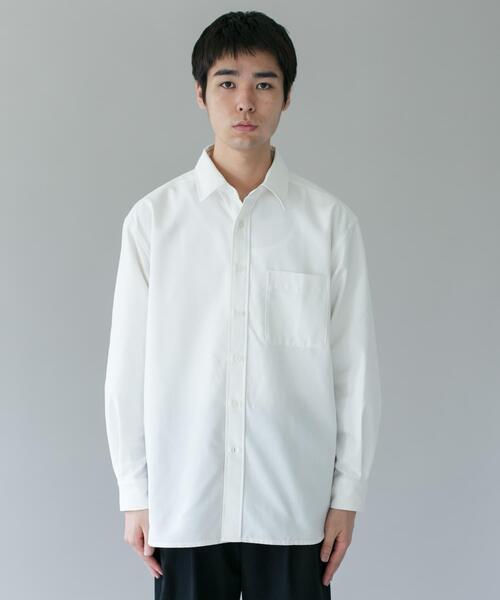 URBAN RESEARCH DOORS(アーバンリサーチドアーズ)の「DRYMIX オックス ロングスリーブ シャツ(シャツ/ブラウス・メンズ・チャコールグレー/オフホワイト・LARGE/MEDIUM)」の10枚目の写真