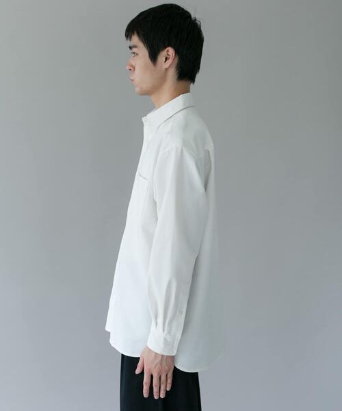 URBAN RESEARCH DOORS(アーバンリサーチドアーズ)の「DRYMIX オックス ロングスリーブ シャツ(シャツ/ブラウス・メンズ・チャコールグレー/オフホワイト・LARGE/MEDIUM)」の11枚目の写真