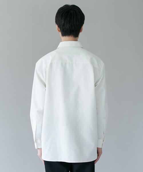 URBAN RESEARCH DOORS(アーバンリサーチドアーズ)の「DRYMIX オックス ロングスリーブ シャツ(シャツ/ブラウス・メンズ・チャコールグレー/オフホワイト・LARGE/MEDIUM)」の12枚目の写真