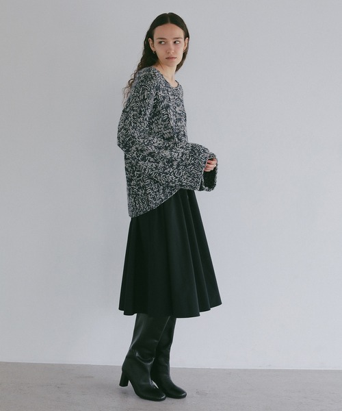 MANOF(マノフ)の「BULKY YARN HAND KNIT TOPS(ニット/セーター・レディース・グレー/ネイビー/レッド・F)」の9枚目の写真