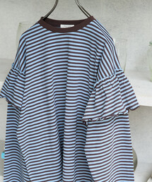 ジャガードボリューム3段フリルトップス（その他トップス）｜Fit more