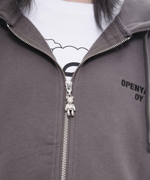 OY(オーワイ)の「『OY/オーワイ』PIERCE STITCH ODOLLY HOODIE ZIP UP/ピアスステッチオードリーパーカー(パーカー・レディース・グレー/ブラック・FREE)」の19枚目の写真