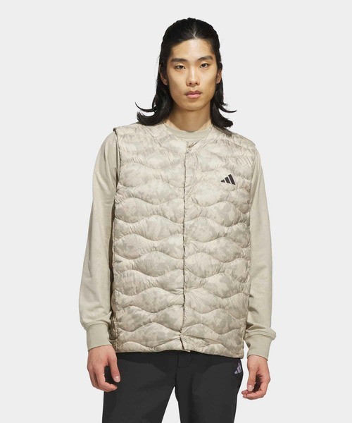 adidas(アディダス)の「クライマウォーム ウーブンベスト【adidas Golf/アディダスゴルフ】(ダウンベスト・メンズ・ベージュ・XX-LARGE/LARGE/MEDIUM/SMALL/X-LARGE)」の1枚目の写真