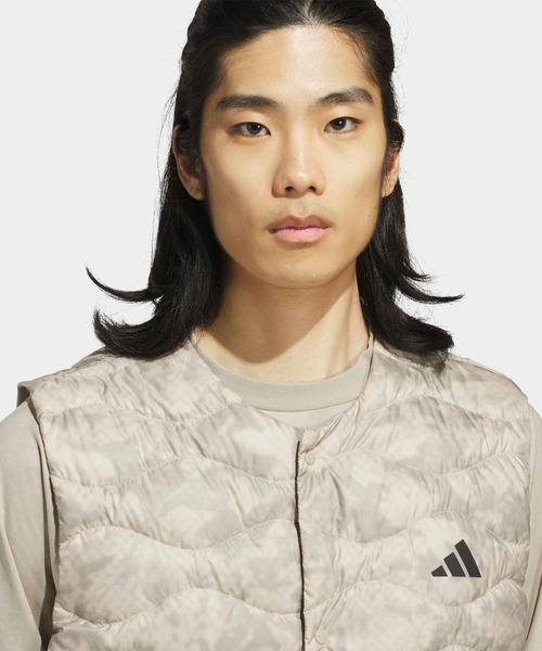 adidas(アディダス)の「クライマウォーム ウーブンベスト【adidas Golf/アディダスゴルフ】(ダウンベスト・メンズ・ベージュ・XX-LARGE/LARGE/MEDIUM/SMALL/X-LARGE)」の3枚目の写真