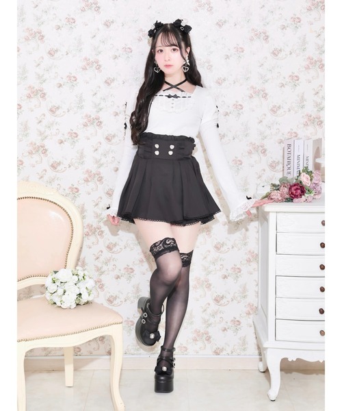 NOEMIE(ノエミー)の「キラキラハートビジュースカパン(スカート・レディース・ブラック/B/ピンク/オフホワイト・M/S)」の13枚目の写真