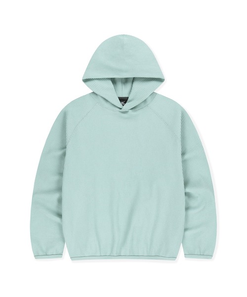 SUNLOVE（サンラブ）の「Aero Waffle Hoodie（スウェット・レディース・レッド/ミント/ブラック/オリーブ・S/M/L）」の2枚目の写真