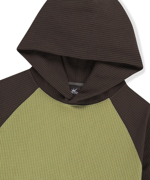 SUNLOVE（サンラブ）の「Aero Waffle Hoodie（スウェット・レディース・レッド/ミント/ブラック/オリーブ・S/M/L）」の21枚目の写真