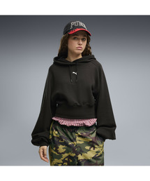 PUMA プーマ ウィメンズ ESS クロップド バルーン スリーブ フーディ TR