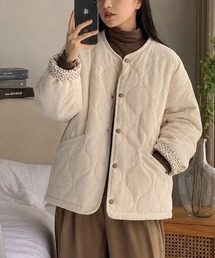 コーデュロイ中綿ジャケット