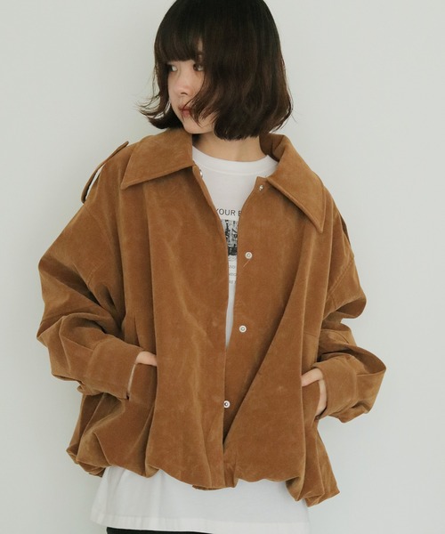 cheriella(シェリエラ)の「【cheriella】スエードオーバーブルゾン SUEDE OVER BLOUSON(ブルゾン・レディース・ライトブラウン/ブラウン・FREE)」の1枚目の写真