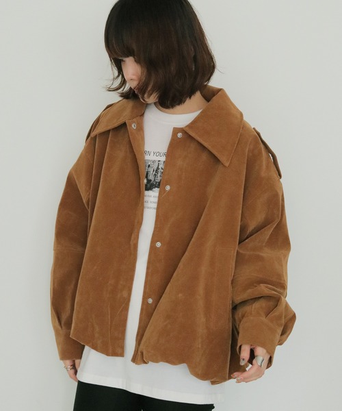 cheriella(シェリエラ)の「【cheriella】スエードオーバーブルゾン SUEDE OVER BLOUSON(ブルゾン・レディース・ライトブラウン/ブラウン・FREE)」の20枚目の写真