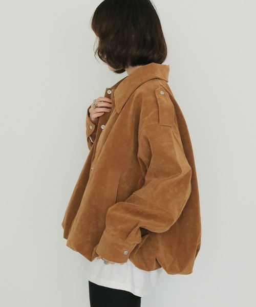 cheriella(シェリエラ)の「【cheriella】スエードオーバーブルゾン SUEDE OVER BLOUSON(ブルゾン・レディース・ライトブラウン/ブラウン・FREE)」の21枚目の写真